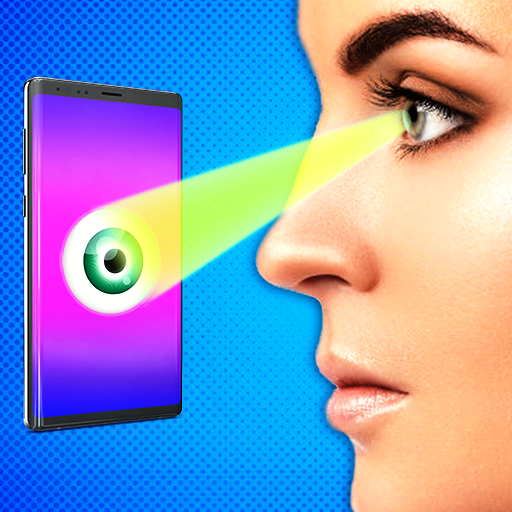 Eye lock screen scanner prank icon