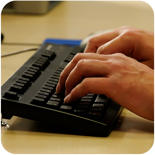 Typing tutor and online typing speed videos Hindi icon