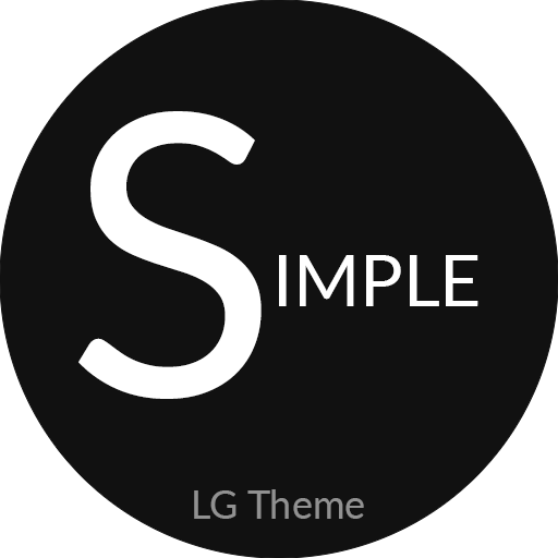 [UX6] Simple Dark Theme LG G5 V20 Oreo icon