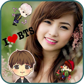 Bts photo editor emojis and stickers icon