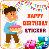 Happy Birthday Stickers for whatsapp icon