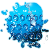 Blue Water Drop Keyboard icon