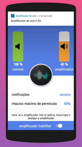 Amplificador de som - Volume, Graves, Equalizador screenshot 2