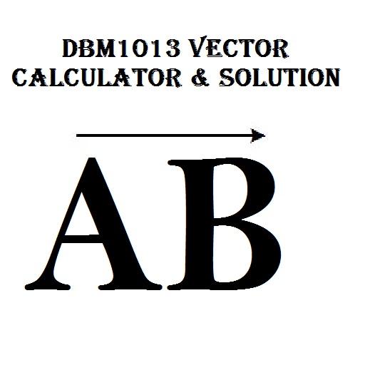 DBM1013 Vector calculator and solution icon