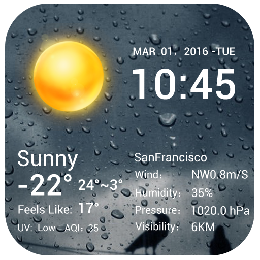 Desktop Weather Clock Widget icon