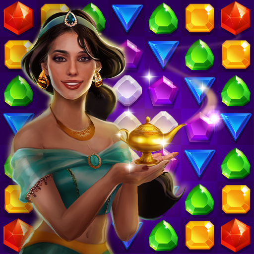 Genies &amp; Gold - Match 3 Jewel &amp; Gem Adventure icon