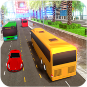 Real Traffic Coach Bus Driving Simulator 17 🚌 icon