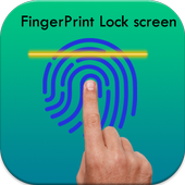 fingerprint lock screen icon
