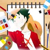 Learn to Draw One-Piece lufy on 9Apps