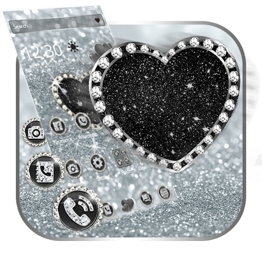 Diamond Love Glitter Theme icon