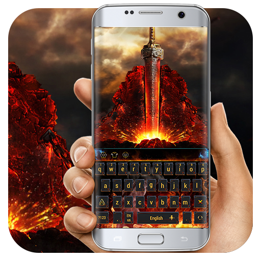 Fire throne keyboard icon