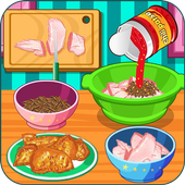 Cooking super chicken wings icon