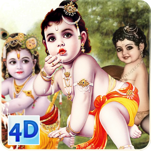 4D Little Krishna App &amp; Live W icon