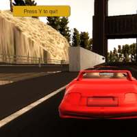 car game in the forest