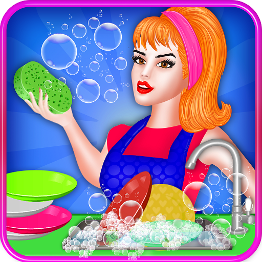 Dish Washing Games Girls Home icon