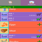 Shopping List Color Easy icon