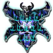 Blue Dragon Skull Keyboard Theme on 9Apps