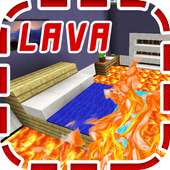 New Floor is Lava Mini-game. Map for MCPE