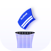 Delete Facebook icon