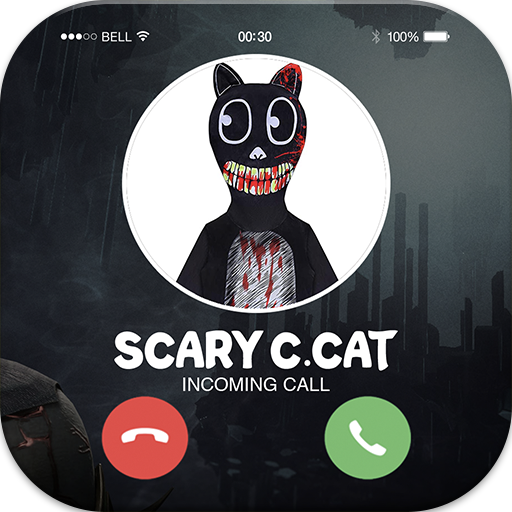 Talk With C.Cat - Call From The Scary Cartoon Cat icon