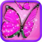 Pink Butterfly Live Wallpaper on 9Apps