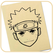 How to draw : Naruto icon