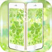 Clover Green Theme Cute Romantic Fashion Flowers on 9Apps