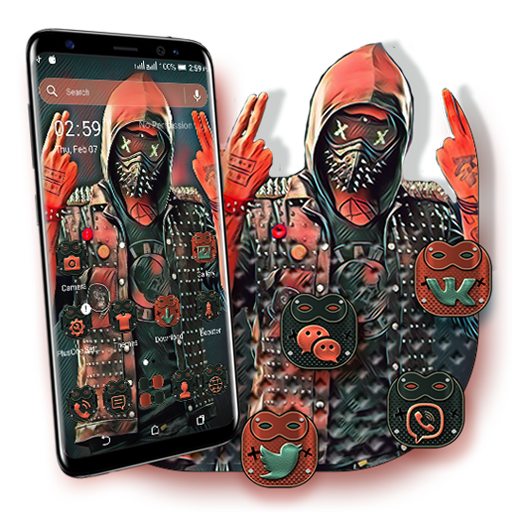 Cool Hacker Launcher Theme icon