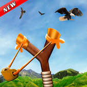 Bird Hunting Slingshot 3D Shooting icon