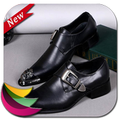leather shoes design icon