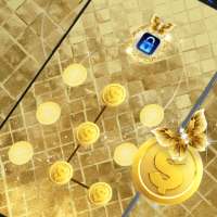 (FREE) Golden Butterfly - App Lock Master Theme