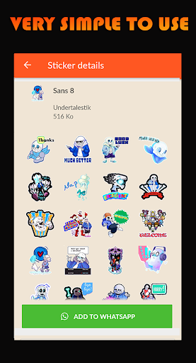 💀 UNDERTALE DELTARUNE Stickers for Whatsapp 2020 screenshot 4