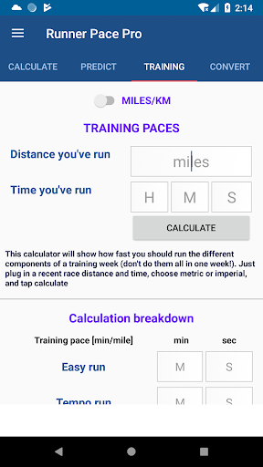 Pace Calculator Pro Running App FREE by StripeFit screenshot 4