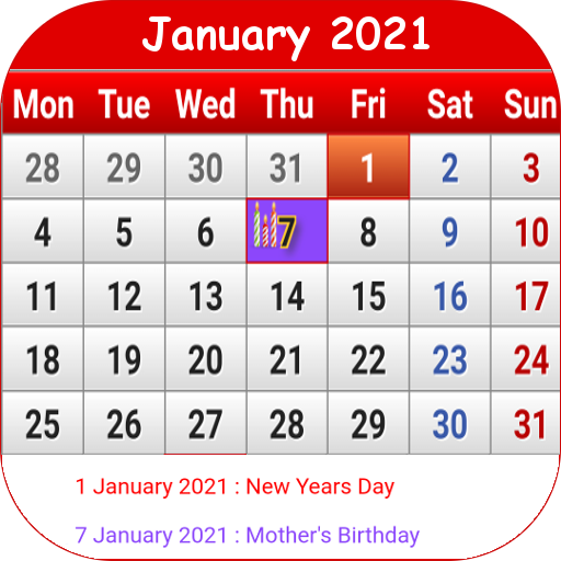 UK Calendar 2021 icon