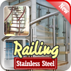 Stainless steel railing design icon