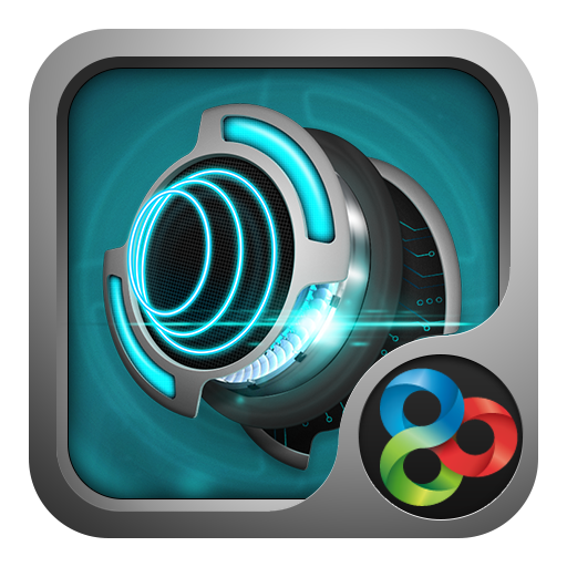 Neon Mecha Go Launcher Theme icon
