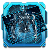 ikon Keyboard Neon Robot