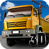 Construction Truck Driver 3D icon