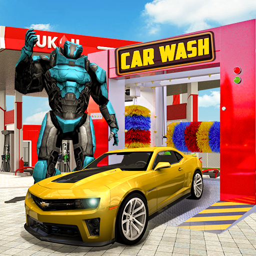 Robot Auto Car Wash Simulator icon