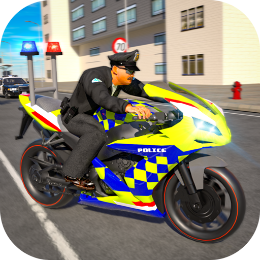 Police Bike Stunt Race Game icon