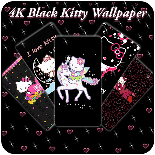 4K Black Kitty Wallpaper icon