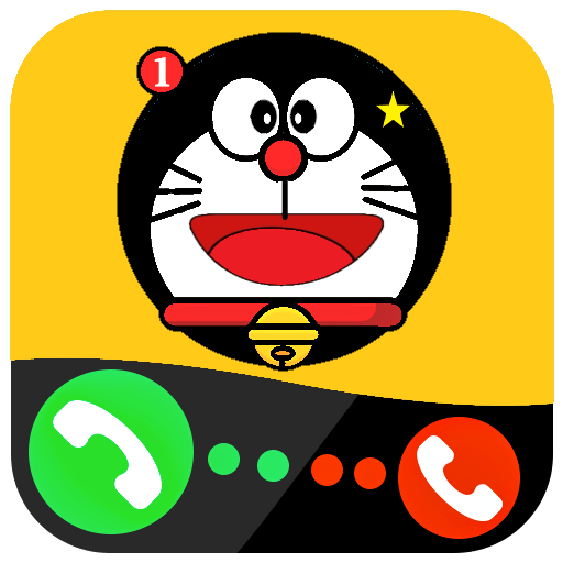 Call cat chat and video call (simulation) icon