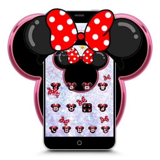 Minnie's bow shining desktop theme wallpaper иконка