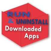 ikon Downloaded Apps Run&amp;Uninstall