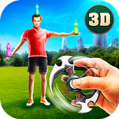 Fidget Spinner Bottle Flip: Bottle Shoot Game icon