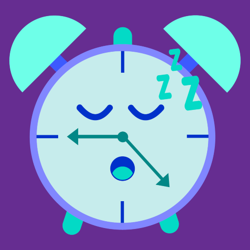 Sleepy alarm : clock reminder icon