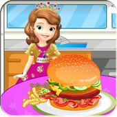 sofia hamburger cooking game icon