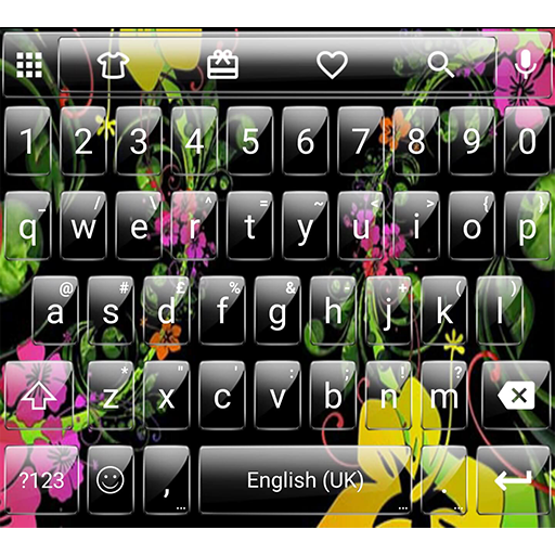 Glass BlackFlow Emoji Keyboard icon
