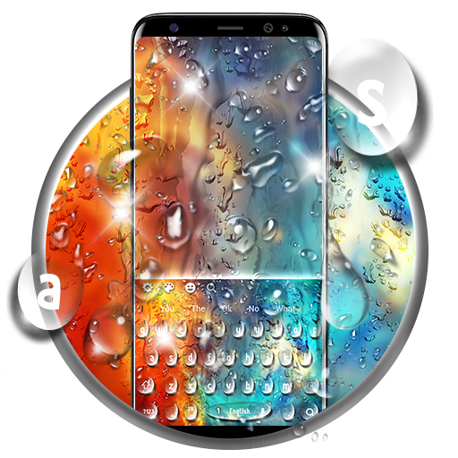 Glamorous Colorful Water Drop Keyboard icon