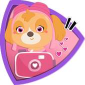 skye Pawsome Patrulla cámara : pegatinas y emojis on 9Apps